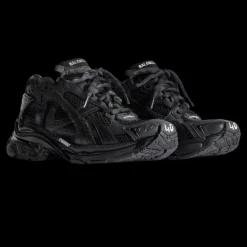 Sneaker BALENCIAGA Runner en maille et nylon noir mat