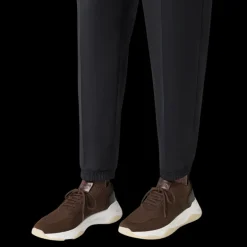Sneaker Basket BERLUTI Shadow maille marron chocolat cuir veau