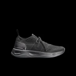 Sneaker basse Basket BERLUTI Shadow maille noir cuir veau