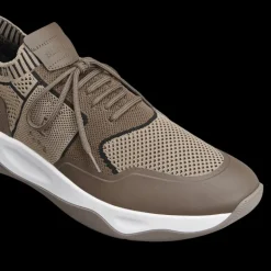 Sneaker basse BERLUTI Shadow Maille beige Cuir Veau Film Gomme