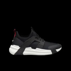 Sneakers baskets MONCLER Lunarove noir semelle blanche