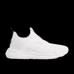 Sneakers baskets MONCLER Lunarove blanc languette logo noir