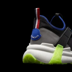 Sneakers baskets MONCLER Lunarove noir semelle jaune fluo