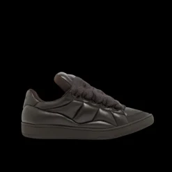 Sneakers basses LANVIN Curb XL cuir marron