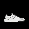 Sneakers DOLCE & GABBANA New Roma cuir veau blanc noir effet 3D logo