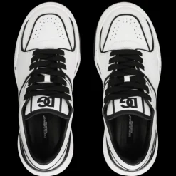 Sneakers DOLCE & GABBANA New Roma cuir veau blanc noir effet 3D logo