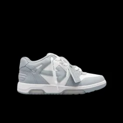 Sneakers OFF WHITE Out of Office cuir blanc gris bleuté
