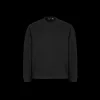 ST-95 Sweat-shirt col rond coton noir