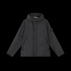STONE ISLAND Veste à capuche zippée nylon recyclé Crinkle Reps noir