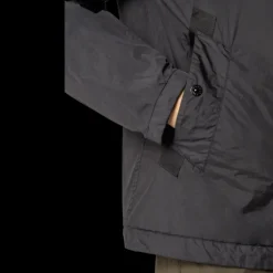 STONE ISLAND Veste à capuche zippée nylon recyclé Crinkle Reps noir