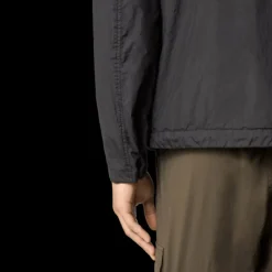 STONE ISLAND Veste à capuche zippée nylon recyclé Crinkle Reps noir