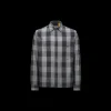 Surchemise Moncler x Mercedes-Benz by NIGO coton carreaux gris noir
