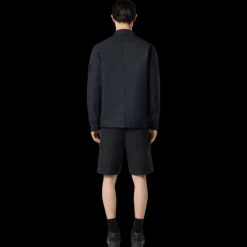 Surchemise zippée  STONE ISLAND Ghost coton noir badge ton sur ton