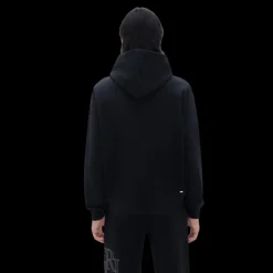 Sweat à capuche AMIRI coton noir logo noir