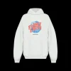 Sweat-shirt à capuche BALENCIAGA Hoodie coton blanc Planet Earth