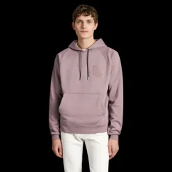 Sweat-shirt à capuche BERLUTI coton parme broderie logo