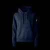 Sweat-shirt à capuche CANADA GOOSE Huron coton bleu marine