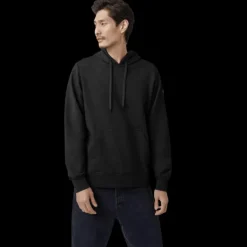 Sweat-shirt à capuche Canada Goose Huron coton noir