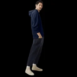 Sweat-shirt à capuche CANADA GOOSE Huron coton bleu marine