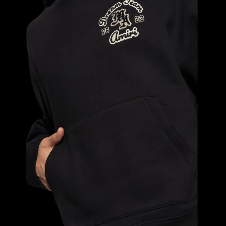 Sweat-shirt capuche AMIRI Dreamteam hoodie coton noir