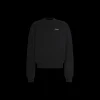 Sweat-shirt OFF WHITE Arrow col rond coton noir dos croix rose