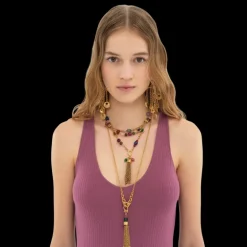 Top débardeur CHLOE maille côtelée laine vieux rose