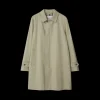 Trench imperméable BURBERRY gabardine coton beige check gris beige
