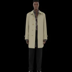 Trench imperméable BURBERRY gabardine coton beige check gris beige