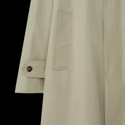 Trench imperméable BURBERRY gabardine coton beige check gris beige