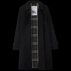 Trench imperméable BURBERRY gabardine coton noir check kaki