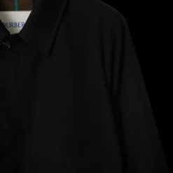 Trench imperméable BURBERRY gabardine coton noir check kaki