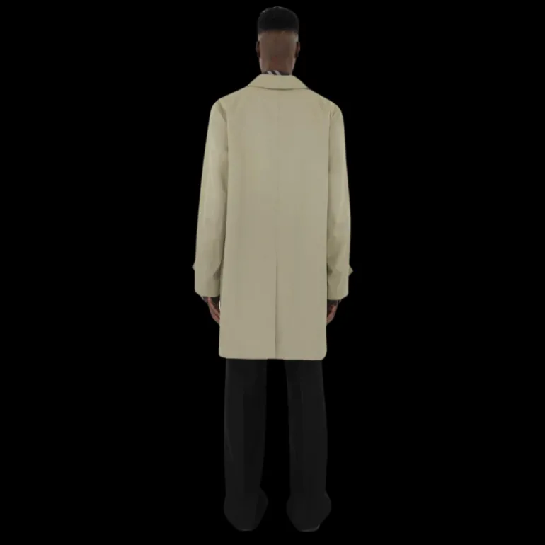Trench imperméable BURBERRY gabardine coton beige check gris beige