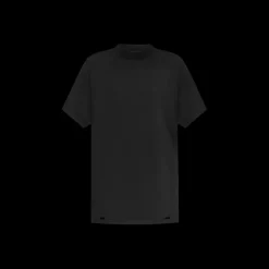 T-shirt BALENCIAGA col rond coton noir délavé logo imprimé dos