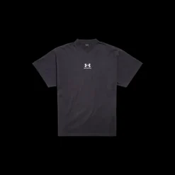 T-Shirt BALENCIAGA Under Armour® Oversize jersey vintage noir délavé et blanc