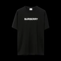 T-shirt BURBERRY Harriston coton noir logo Blanc