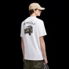 T-shirt coton blanc Moncler x Mercedes-Benz by NIGO dos voiture