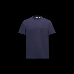 T-shirt coton bleu marine Moncler x Mercedes-Benz by NIGO dos voiture