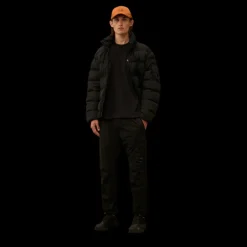 T-shirt CP COMPANY col rond coton noir Goggle Hood lunettes dos