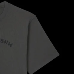 T-shirt DOLCE & GABBANA coton gris logo imprimé