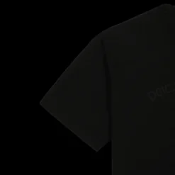 T-shirt DOLCE & GABBANA coton noir logo imprimé ton sur ton