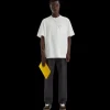 T-shirt FENDI coupe skateur coton blanc poche poitrine zippée Fendi O’Lock