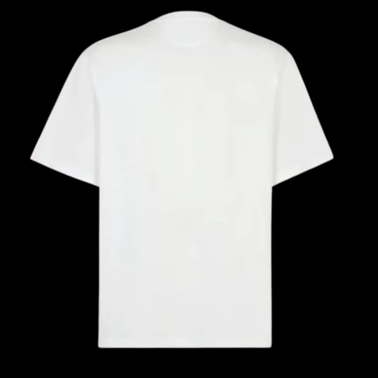 T-shirt FENDI coupe skateur coton blanc poche poitrine zippée Fendi O’Lock