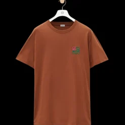 T-shirt LOEWE col rond coton praline anagramme rose vert