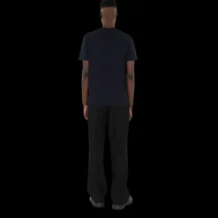 T-shirt manche courte BURBERRY jersey coton bleu marine broderie chevalier bleu