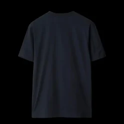 T-shirt manche courte BURBERRY jersey coton bleu marine broderie chevalier bleu