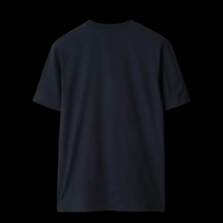 T-shirt manche courte BURBERRY jersey coton bleu marine broderie chevalier bleu