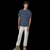 T-shirt manche courte CANADA GOOSE Gladstone col rond coton bleu jeans logo