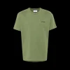 t-shirt manche courte OFF WHITE col rond Windy Arrow coton vert
