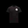 T-shirt MONCLER col rond coton noir logo Pixel