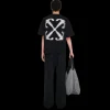 T-shirt OFF WHITE manche courte coton noir Windy Arrow flèche dos